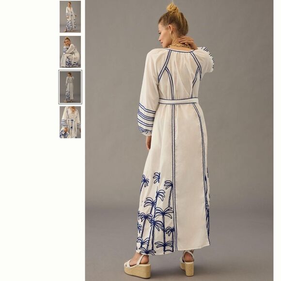 Anthropologie LACE The Label Embroidered Peasant Dress - Picture 3 of 4